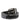 Dolce & Gabbana Black Sequins Silver Metal Logo Buckle Belt