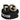 Dolce & Gabbana Black Cotton Metal DG Logo Gold Buckle Belt
