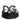 Dolce & Gabbana Black White Metal DG Logo Buckle Belt
