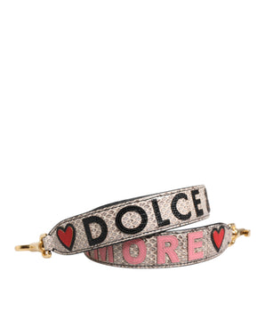 Dolce & Gabbana Multicolor DG AMORE Patch Bag Accessory Shoulder Strap