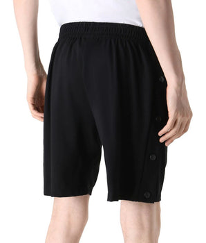 Comme Des Fuckdown Black Viscose Men Bermuda Short