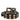 Dolce & Gabbana Black Leather Eyelet Crystal DG Buckle Belt