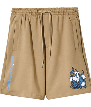 Comme Des Fuckdown Brown Cotton Short