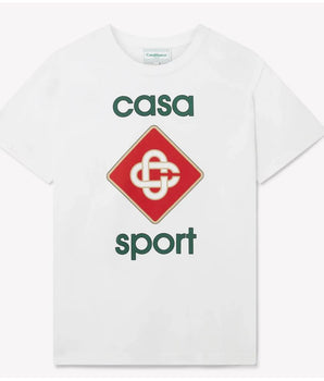 Casablanca White Cotton T-Shirt