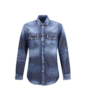 Dsquared² Blue Denim Shirt
