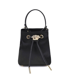 Versace Black Viscose Shoulder Bag