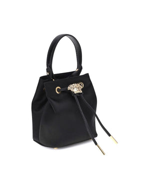 Versace Black Viscose Shoulder Bag