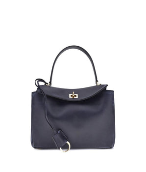 Balenciaga Blue Calf Leather Bos Taurus Shoulder Bag
