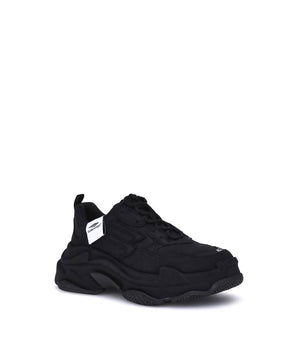 Balenciaga Black Fabric Chunky Sneakers
