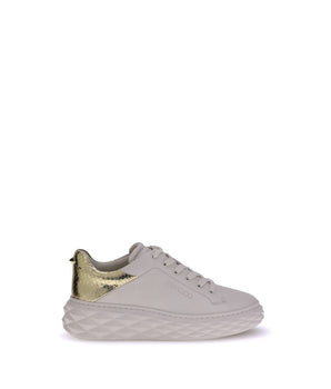 Jimmy Choo White Calf Leather Bos Taurus Chunky Sneakers