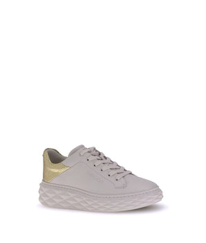 Jimmy Choo White Calf Leather Bos Taurus Chunky Sneakers