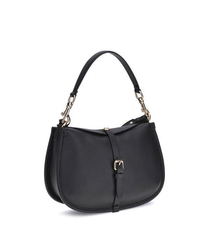 Etro Black Calf Leather Bos Taurus Shoulder Bag