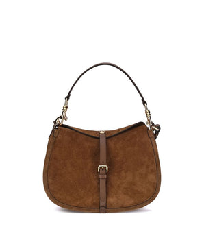 Etro Brown Calf Leather Bos Taurus Shoulder Bag