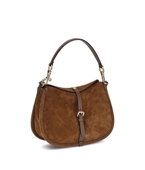 Etro Brown Calf Leather Bos Taurus Shoulder Bag