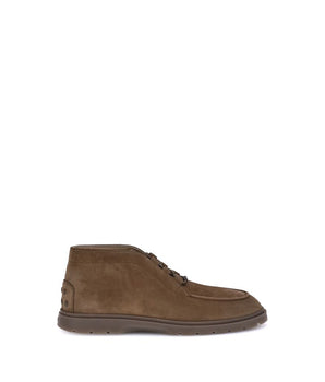 Tod's Brown Calf Leather Bos Taurus Lace-Up Boots