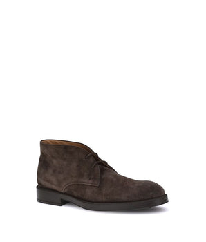 Tod's Brown Calf Leather Bos Taurus Ankle Boots