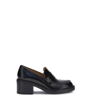 Tod's Black Calf Leather Bos Taurus Platform Loafers