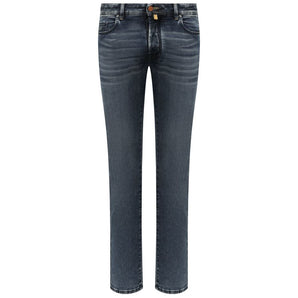 Jacob Cohen Blue Cotton Jeans & Pant