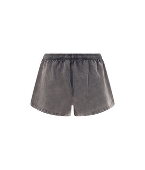 Alexander Wang Gray Cotton Bermuda Shorts