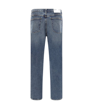 Agolde Blue Cotton Skinny Jeans