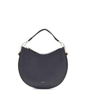 Coccinelle Black Calf Leather Bos Taurus Shoulder Bag