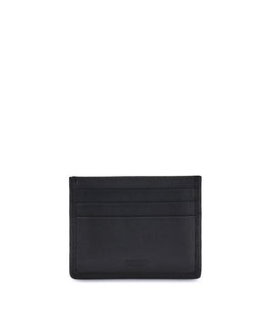 Ferragamo Black Calf Leather Bos Taurus Wallet