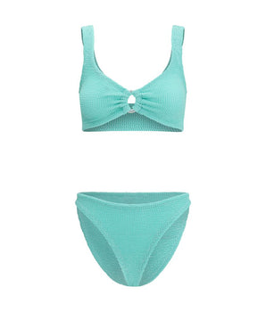 Hunza G Green Polyamide Bikini