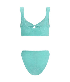 Hunza G Green Polyamide Bikini