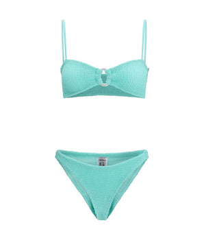 Hunza G Green Polyamide Bikini