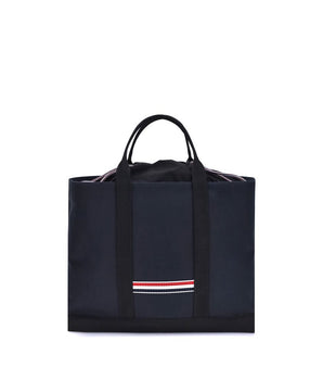 Thom Browne Blue Calf Leather Bos Taurus Handbag