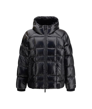 Dsquared² Black Polyamide Full-Length Jacket