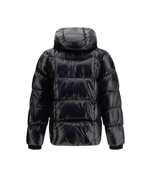 Dsquared² Black Polyamide Full-Length Jacket