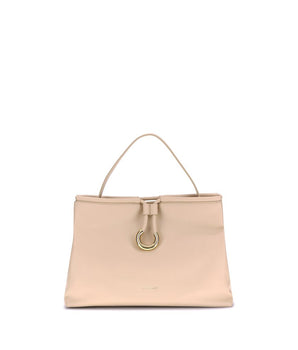 Coccinelle Cream Calf Leather Bos Taurus Handbag