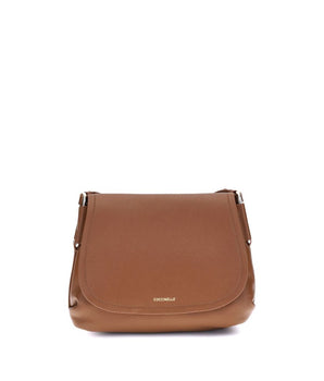 Coccinelle Brown Calf Leather Bos Taurus Shoulder Bag