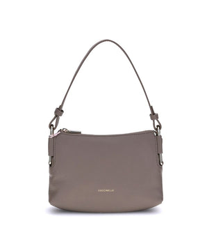 Coccinelle Gray Calf Leather Bos Taurus Shoulder Bag