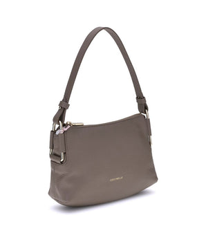 Coccinelle Gray Calf Leather Bos Taurus Shoulder Bag