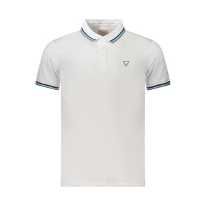 Guess Jeans White Cotton Men Polo Shirt