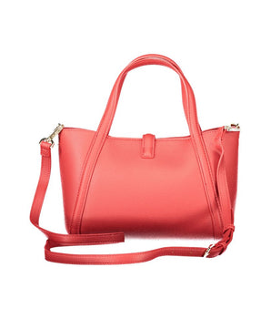 Mario Valentino Red Polyethylene Women Handbag