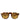 Dolce & Gabbana Brown Acetate Round Leopard Print Eyewear Sunglasses