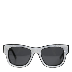 Dolce & Gabbana Pearl White Acetate Frame Domenico Shade Sunglasses