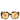 Dolce & Gabbana Black Yellow Havana Leopard Square Shades Sunglasses