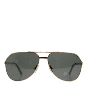 Dolce & Gabbana Gold DG2106K Pilot Frame Tinted Lens Polarized Sunglasses