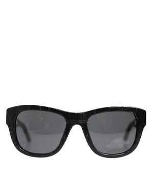 Dolce &amp; Gabbana Black Leather Frame DG4177 Tinted Lens Sunglasses