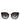 Dolce & Gabbana Black Transparent Trim Round DG4371-F Eyewear Sunglasses