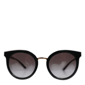 Dolce & Gabbana Black Transparent Trim Round DG4371-F Eyewear Sunglasses