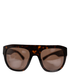 Dolce &amp; Gabbana Dark Brown Havana DG4398F Square Frame Eyewear Sunglasses
