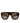 Dolce &amp; Gabbana Dark Brown Havana DG4398F Square Frame Eyewear Sunglasses