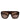 Dolce & Gabbana Dark Brown Havana DG4398F Square Frame Eyewear Sunglasses