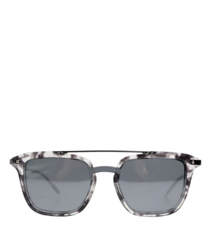 Dolce &amp; Gabbana Gray Havana Acetate Square DG4327 Sunglasses