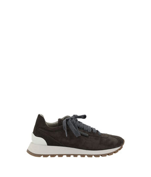 Brunello Cucinelli Black Rubber Platform Sneakers